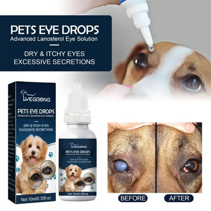 the GENTLE TEARS - 10ml Pet Eye Drops to Remove Tear Marks