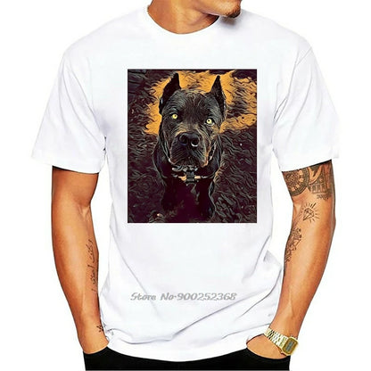 the MASTIFF - Cotton Cane Corso Black Italian Mastiff T-Shirts for Men