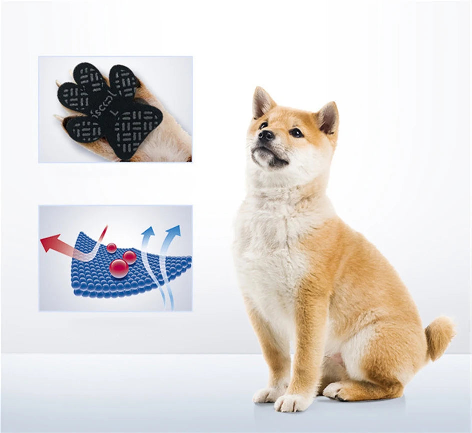 the PAW PADS - 4pc Dog Anti-Slip Paw Grip Traction Pads