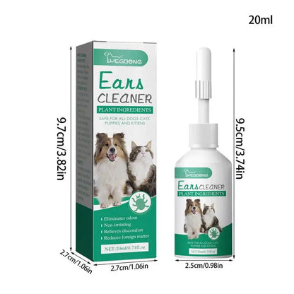 the EAR DROPS - 20ml Universal Pet Ear Drops Cat and Dog Ear Cleaner