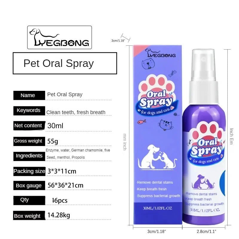 the ORAL SPRAY - Pet Teeth Cleaning Spray