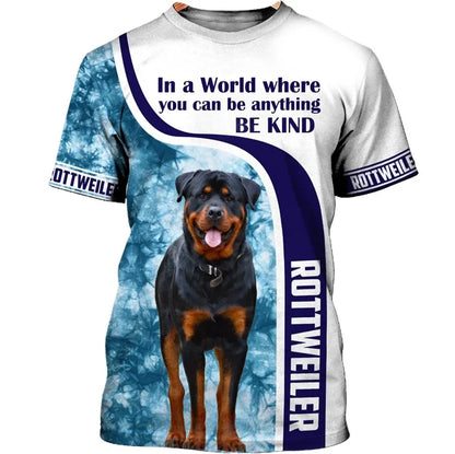 the BADASS DAWGS - Pitbull & Rottweiler 3D Graphic T-Shirts for Men