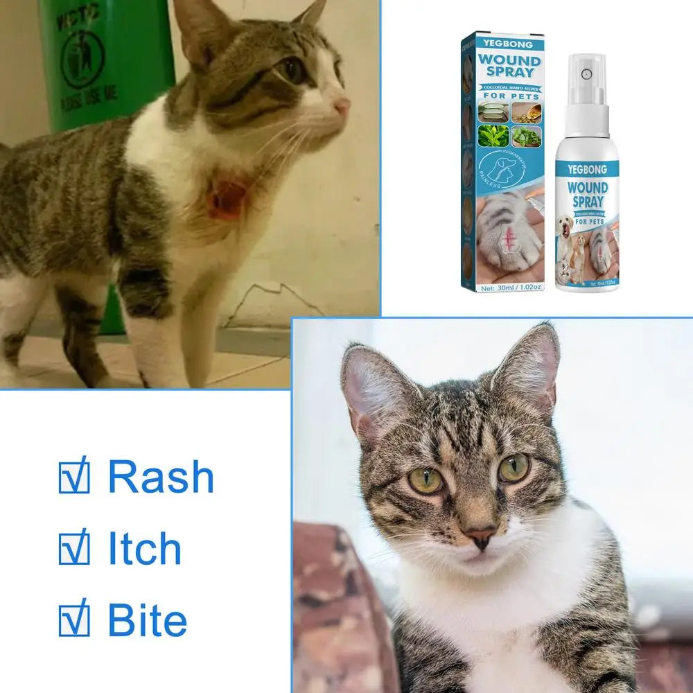 the WOUND SPRAY - 30ml Pets Anti-Itch and Itch Relief Spray