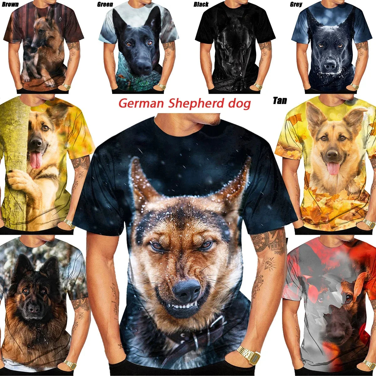 the GOOD SHEPARD - German Shepherd Dog T-Shirts for Men