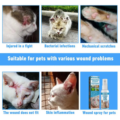 the WOUND SPRAY - 30ml Pets Anti-Itch and Itch Relief Spray