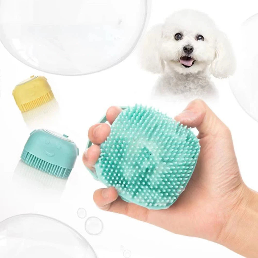 the SCRUBBER - Bathroom Puppy Dog Cat Bath Washing Massager