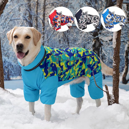 the SNOW DAWG - Waterproof Winter Warm Dog Jacket for Large Dogs