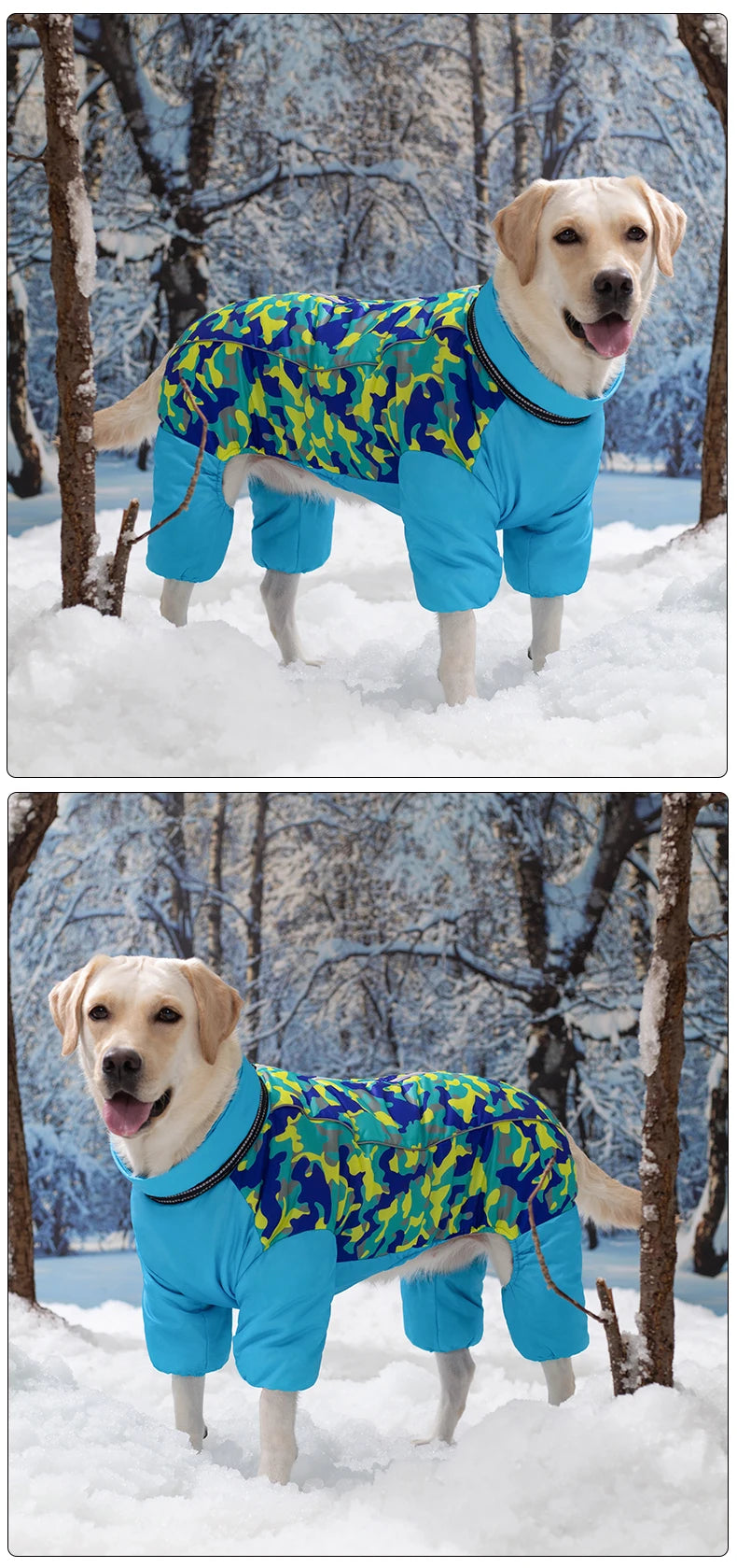 the SNOW DAWG - Waterproof Winter Warm Dog Jacket for Large Dogs