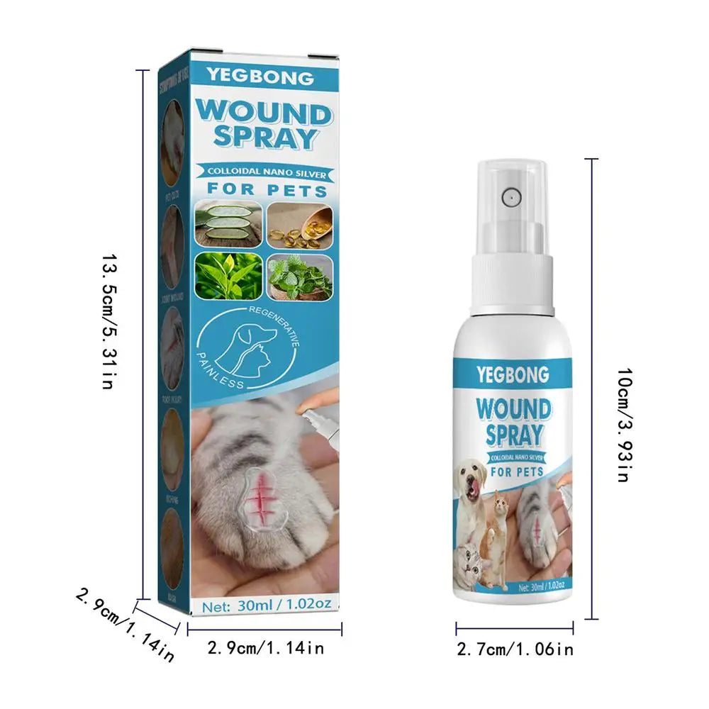 the WOUND SPRAY - 30ml Pets Anti-Itch and Itch Relief Spray