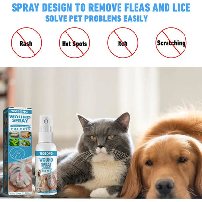 the WOUND SPRAY - 30ml Pets Anti-Itch and Itch Relief Spray