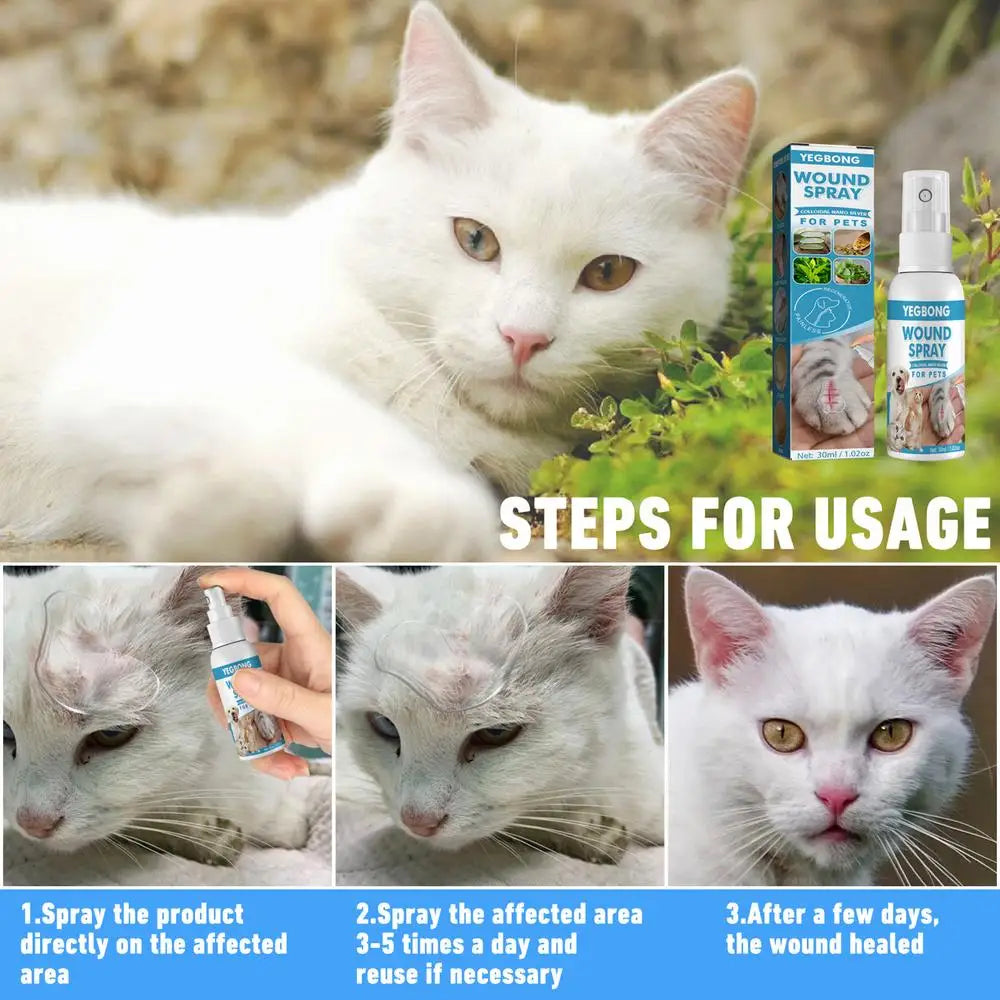 the WOUND SPRAY - 30ml Pets Anti-Itch and Itch Relief Spray