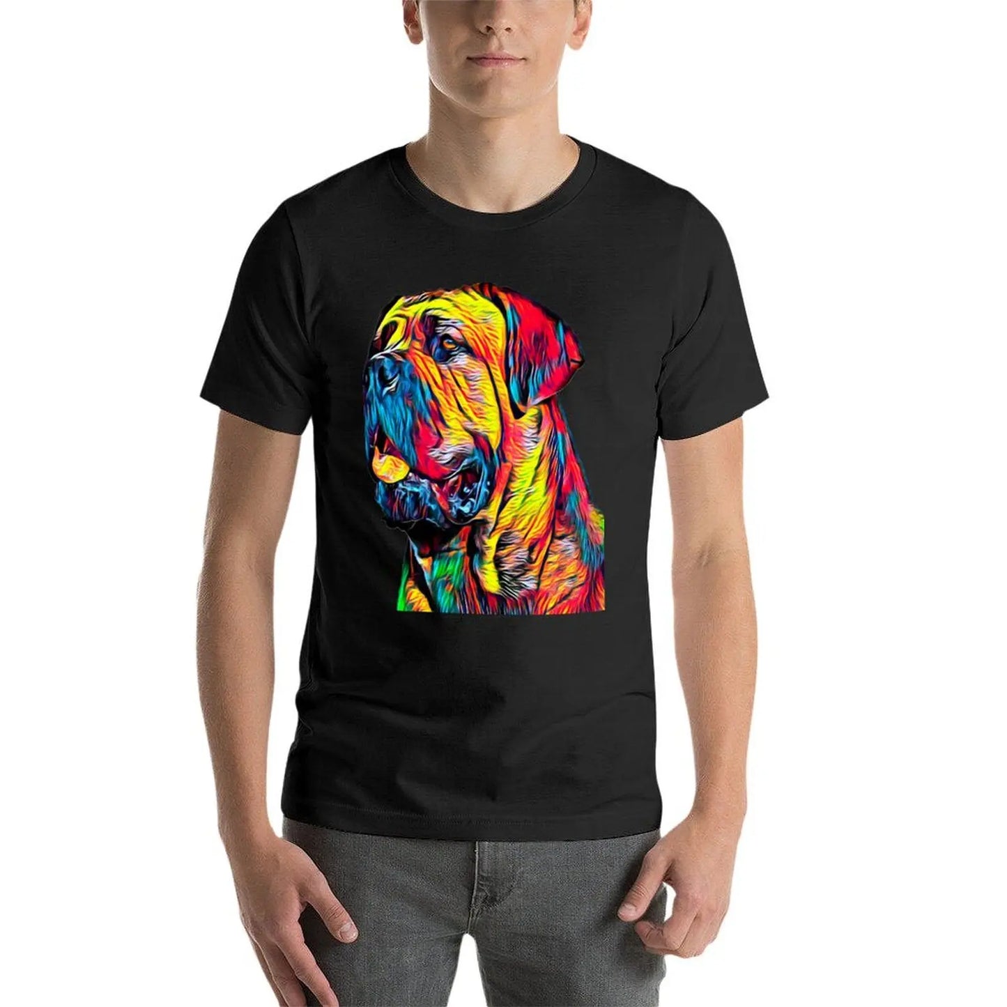 the CANE CORSO - Italian Mastiff Head Pet Portrait T-Shirt