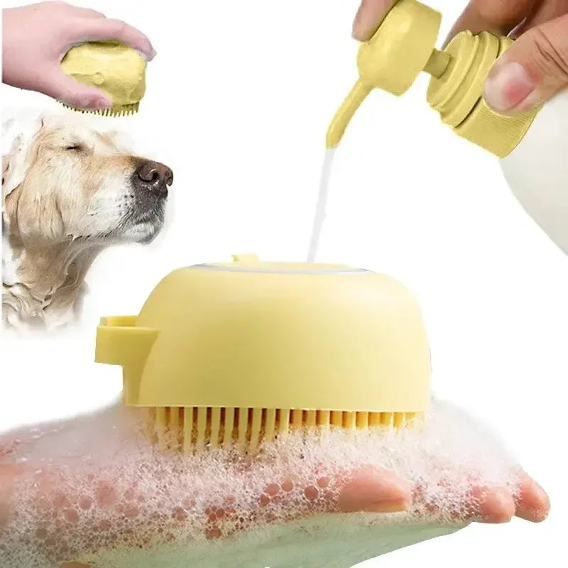 the SCRUBBER - Bathroom Puppy Dog Cat Bath Washing Massager