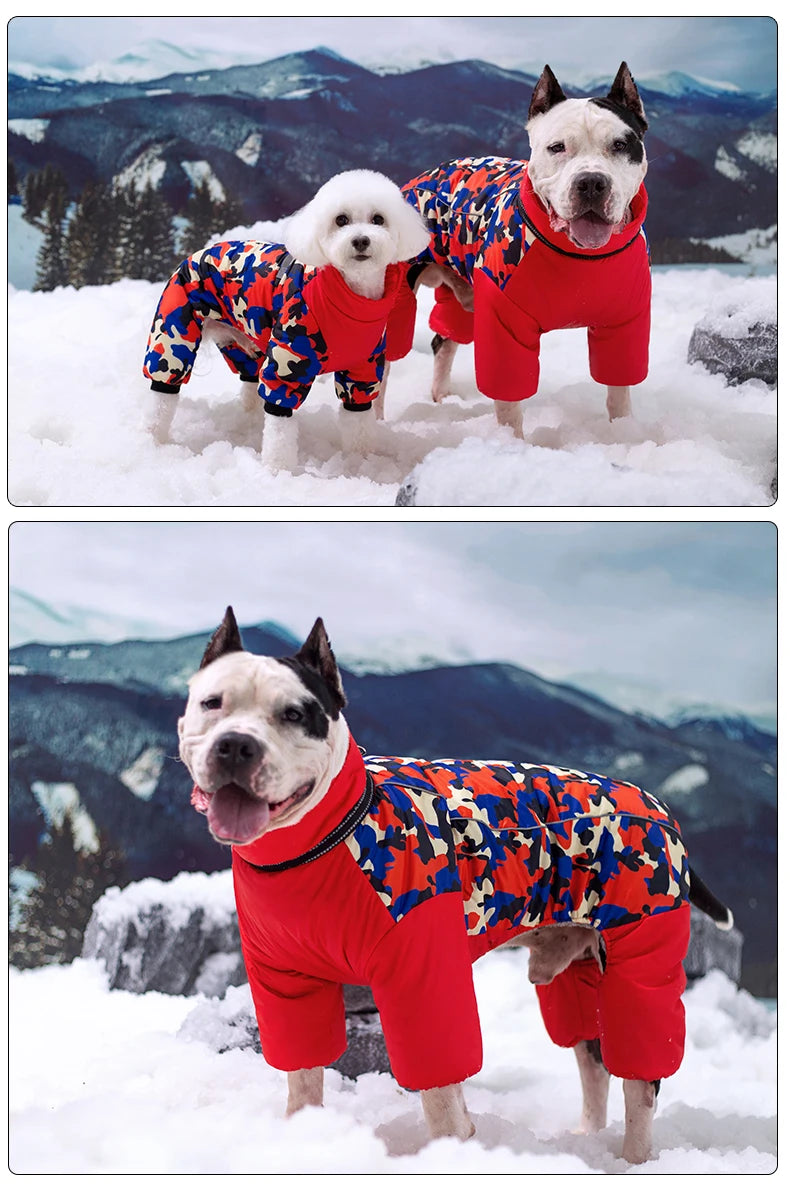 the SNOW DAWG - Waterproof Winter Warm Dog Jacket for Large Dogs