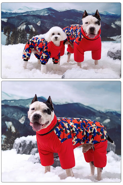 the SNOW DAWG - Waterproof Winter Warm Dog Jacket for Large Dogs